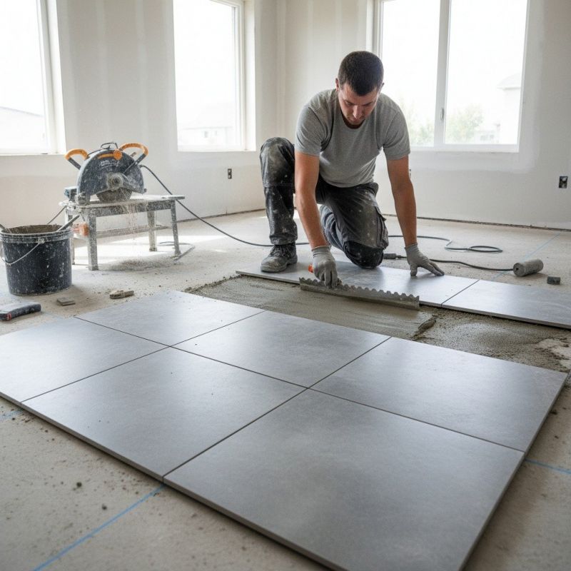 Travertine Floor Installation